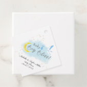 Gouden Starlit Baby Boy Bliss Stork Special Delive Bedankjes Labels (In situ)