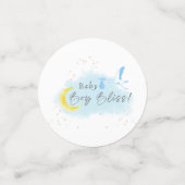 Gouden Starlit Baby Boy Bliss Stork Special Delive Confetti (Kleine voorkant)