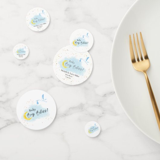 Gouden Starlit Baby Boy Bliss Stork Special Delive Confetti (Groep)