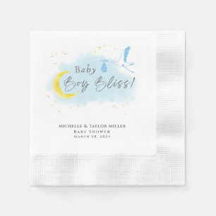 Gouden Starlit Baby Boy Bliss Stork Special Delive Servet