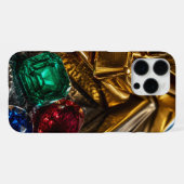 gouden staven edelstenen iPhone hoesje (Achterkant horizontaal)
