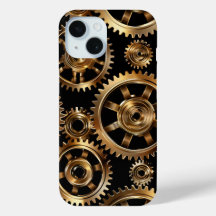 Gouden Steampunk Gears Telefoonhoes