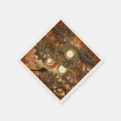 Gouden steampunk servet (Hoek)