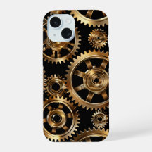 Gouden Steampunk Tandwielen Hoesje