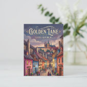 Gouden Steegje Tsjechië Briefkaart (Staand voorkant)