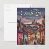 Gouden Steegje Tsjechië Briefkaart (Voorkant / Achterkant)