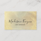 Gouden steen glitter textuur visitekaartje (Voorkant)