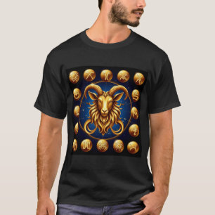 Gouden Steenbok cadeau voor Steenbok verjaardagen T-shirt