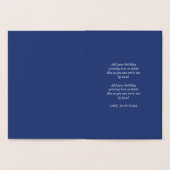 Gouden Steenbok Constellation Happy Birthday Folie Kaarten (Binnen)