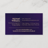 gouden stekelboom visitekaartje (Achterkant)