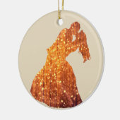 Gouden stel, kus, romantiek ornament (Links)