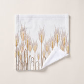 Gouden stengels van tarwe elegante boerderij bad handdoek (Wasdoekje)