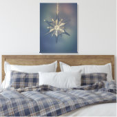 Gouden Ster 18" * 24" Uitgestrekte Canvas Print (Insitu (Slaapkamer))