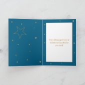 Gouden Ster 60e Verjaardagskaart Kaart (Binnen)