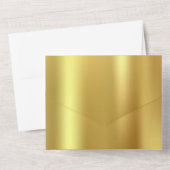 Gouden ster all in one uitnodiging (Achterkant)