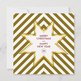 Gouden Ster Bedrijfs Corporate Logo Kerstmis Feestdagenkaart