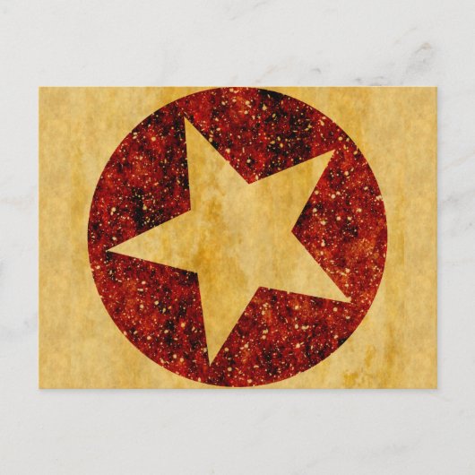 Gouden Ster Briefkaart (Voorkant)