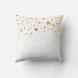 Gouden Ster Confetti Minimalistische Elegante Ontw Kussen