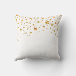 Gouden Ster Confetti Minimalistische Elegante Ontw Kussen