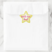 Gouden ster dag sticker (Tas)