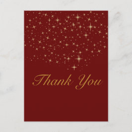 Gouden ster dank u briefkaart