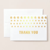 Gouden ster dank u gevouwen kaarten (Voorkant met envelop)