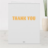 Gouden ster dank u gevouwen kaarten (Achterkant)