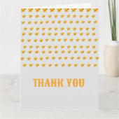 Gouden ster dank u gevouwen kaarten (Voorkant)