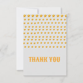 Gouden ster dank u platte kaarten