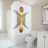 Gouden Ster Douchegordijn (In situ)