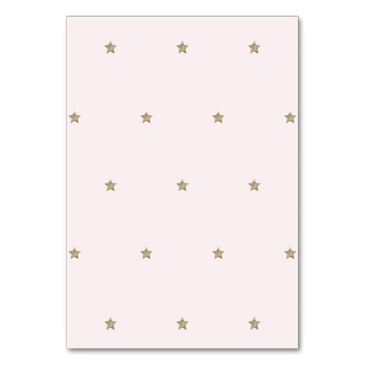 Gouden ster en roze wolk kaart (Achterkant)