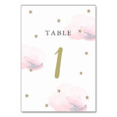 Gouden ster en roze wolk kaart (Voorkant)