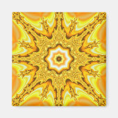 Gouden ster Fractal magneet (Voorkant)