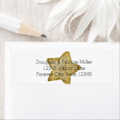 Gouden Ster Glam Etiket (Insitu)