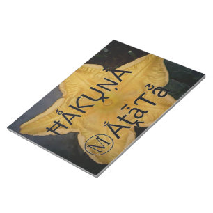Gouden Ster Hakuna Matata Kunstprint Notitieblok