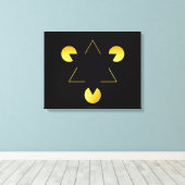 Gouden Ster illusie  Canvas Afdruk (Insitu (Houten vloer))