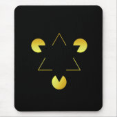 Gouden Ster illusie Muismat (Voorkant)