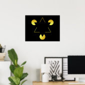 Gouden Ster-illusie Poster (Thuiskantoor)