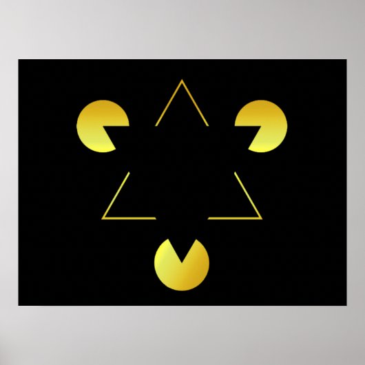 Gouden Ster-illusie Poster (Voorkant)