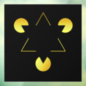 Gouden Ster illusie Ruitstickers Raamsticker (Vel 3)
