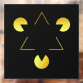 Gouden Ster illusie Ruitstickers Raamsticker (Vel 2)