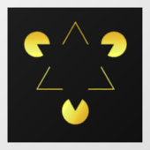 Gouden Ster illusie Ruitstickers Raamsticker (Vel)