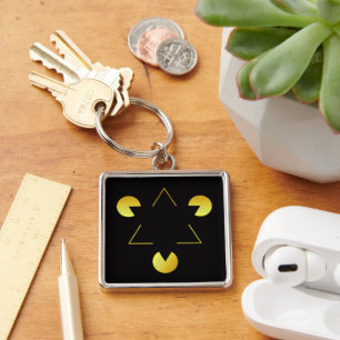 Gouden Ster-illusie Sleutelhanger