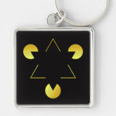 Gouden Ster-illusie Sleutelhanger (Voorkant)
