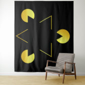 Gouden Ster illusion Tapijt Wandkleed (In situ)