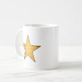 Gouden Ster Koffiemok (Voorkant links)