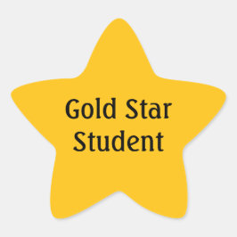 Gouden Ster Leerling Sticker Beloning | Leraar 