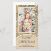  Gouden Ster met Foto Feestdagenkaart (Voorkant / Achterkant)