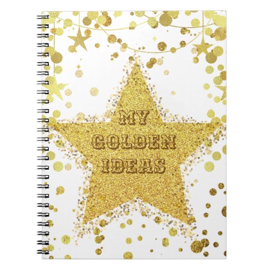 Gouden Ster  Notitieboek (Voorkant)