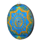 gouden ster op blauw dartbord (Voorkant Rechts)